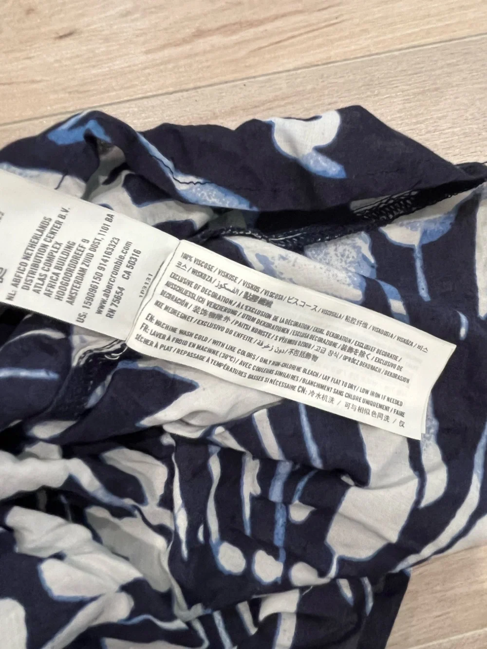 Abercrombie & Fitch Black and White Printed Maxi Dress Size XS